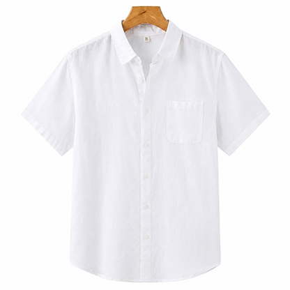 Santorini 100% Linen Short Sleeve Shirt