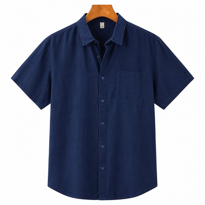 Santorini 100% Linen Short Sleeve Shirt